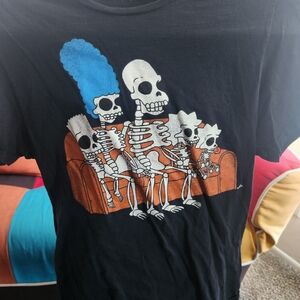 Black Skeleton Family Graphic Tee